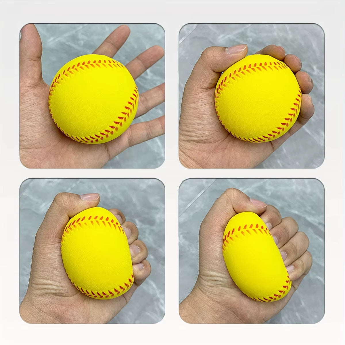 Unisex-Adult Lightweight Training Softball - Durable & Safe Elastic PU Foam Baseball for Indoor/Outdoor Recreation