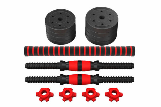 Adjustable and Removable Rubber-Coated Cement for Household Fitness Dumbbells
