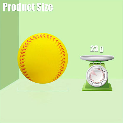Unisex-Adult Lightweight Training Softball - Durable & Safe Elastic PU Foam Baseball for Indoor/Outdoor Recreation